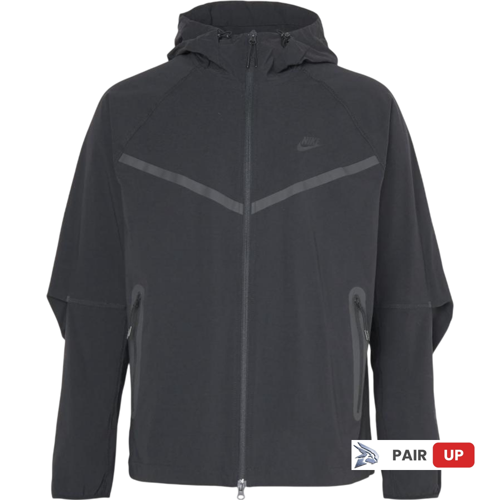 NIKE Tech Woven Windrunner Full-Zip Jacket BLACK
