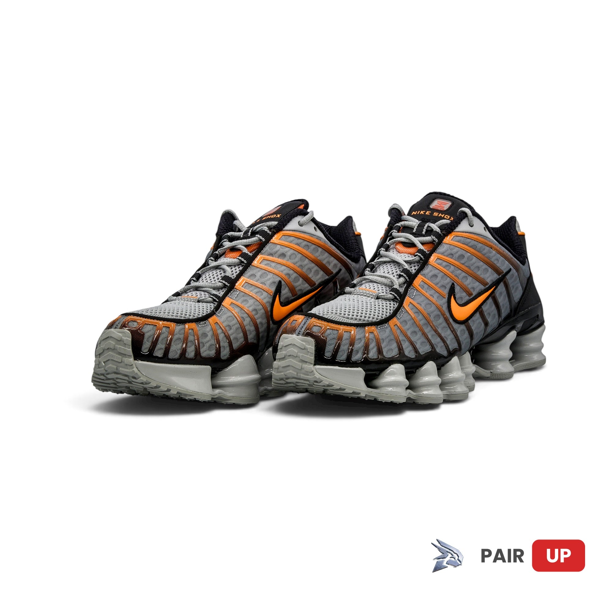 Nike Shox TL Light Smoke Grey / Black / Bright Mandarin