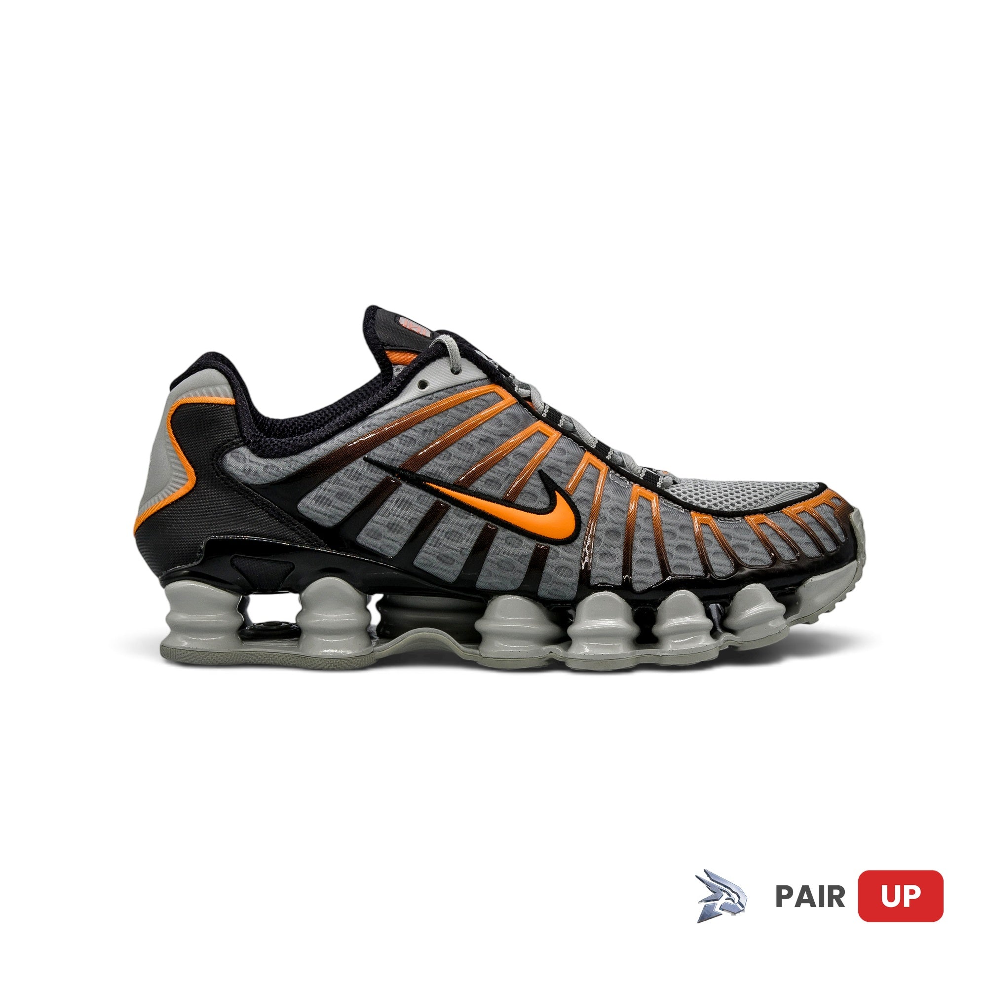 Nike Shox TL Light Smoke Grey / Black / Bright Mandarin