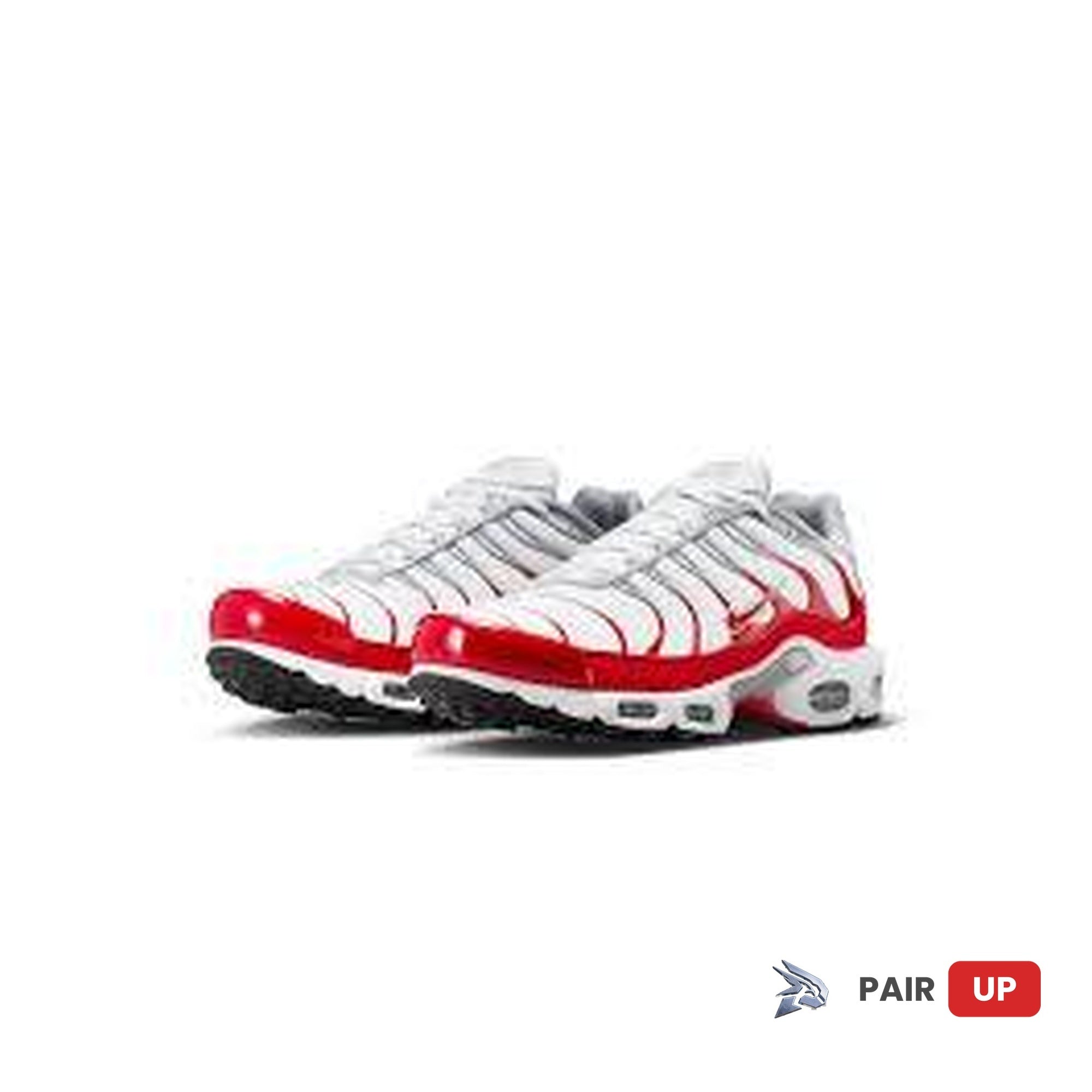 Nike Air Max Plus White University Red  Wolf Grey