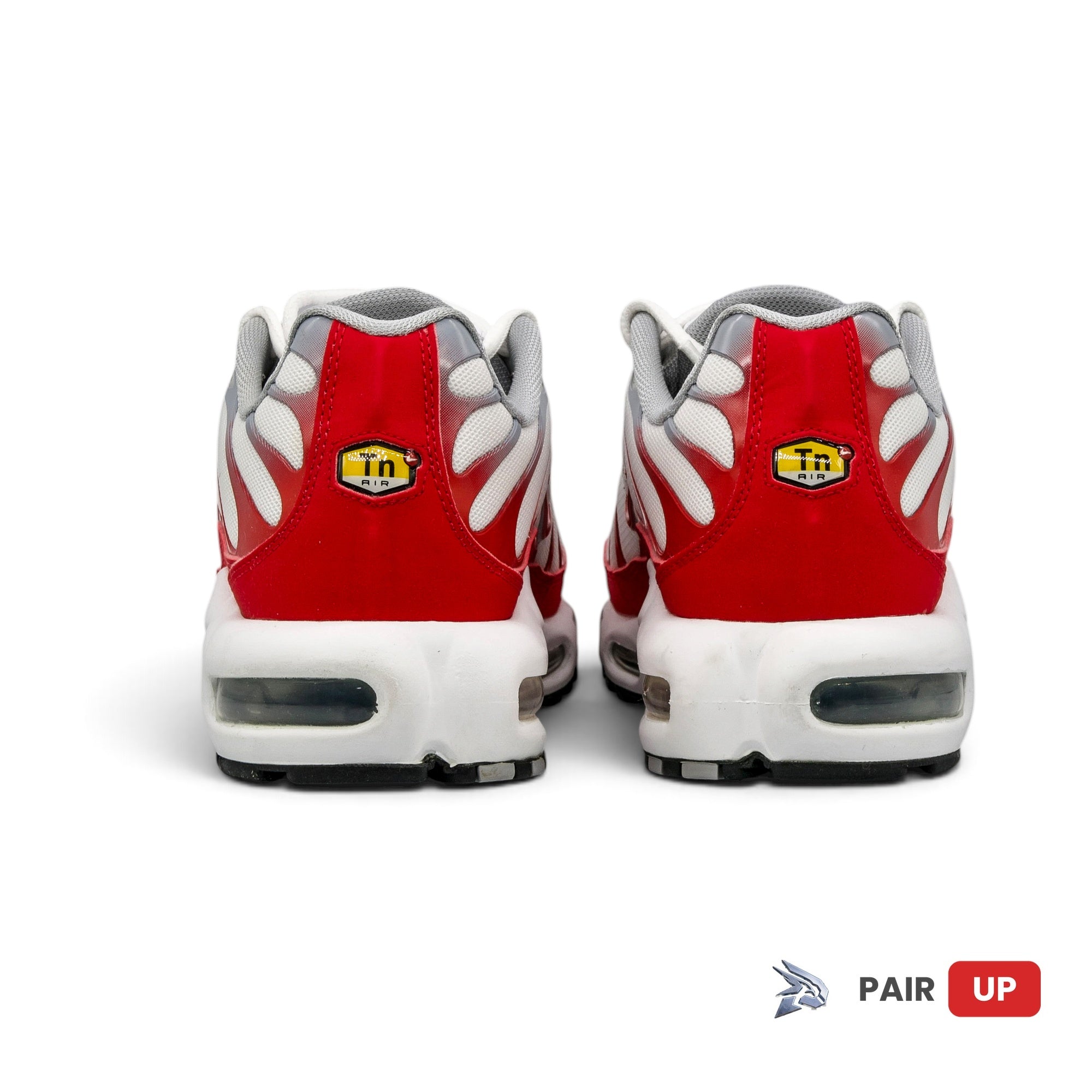 Nike Air Max Plus White University Red  Wolf Grey