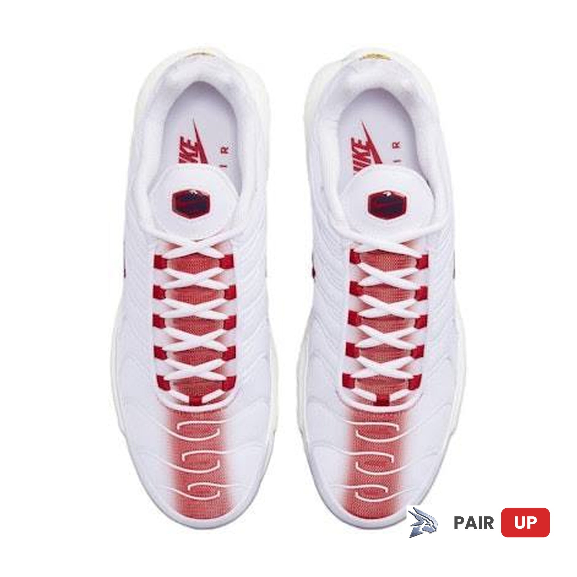 Nike Air Max Plus White University Red  Wolf Grey